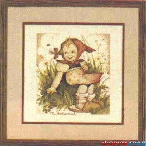 Дети в наборах для вышивки Hummel
