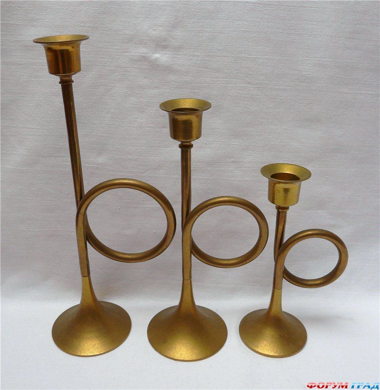 Подсвечники из труб
