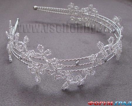 Свадебные украшения из бисера