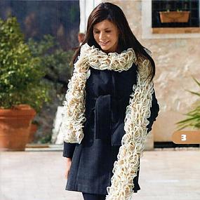 Волнистый шарф