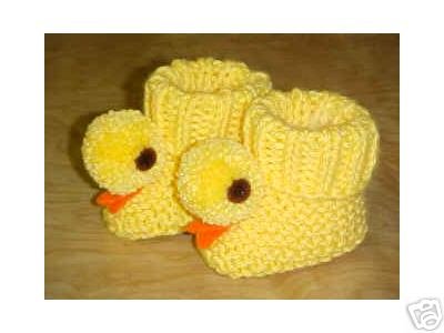 Вязаные пинетки