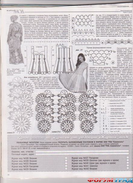 Свадебное платье крючком