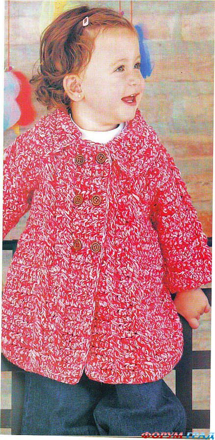 На встречу осенина встречу осени, вязаное пальто длядевочки, взяно