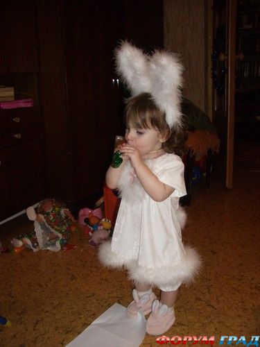 Новогодний костюм зайца 2023 своими руками