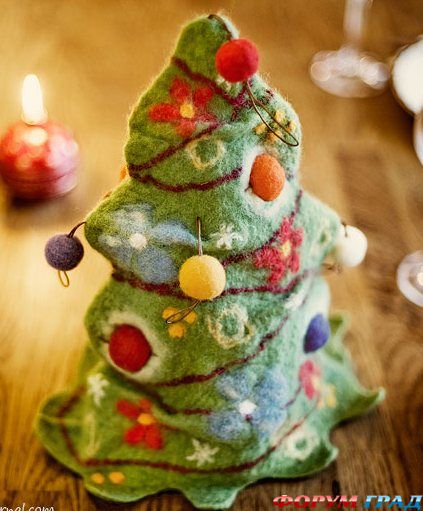 валяная елочка