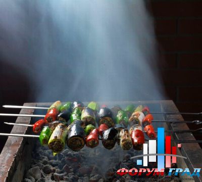 Шашлык фаршированные овощи