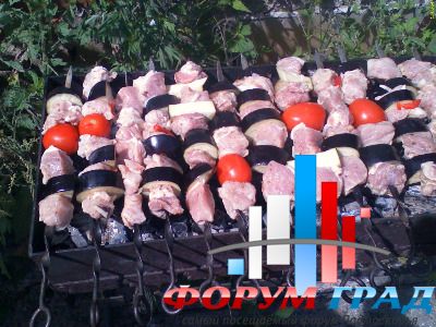 Жарим шашлык