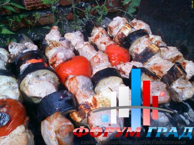 Шашлык с овощами