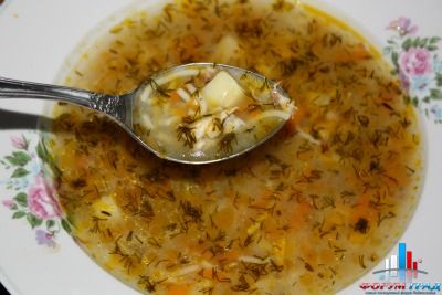 Куриный суп лапша