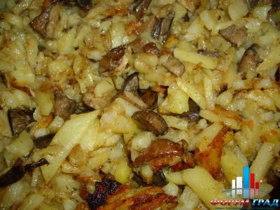 картошка с грибами
