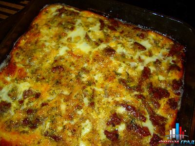 Говядина запеченная в омлете