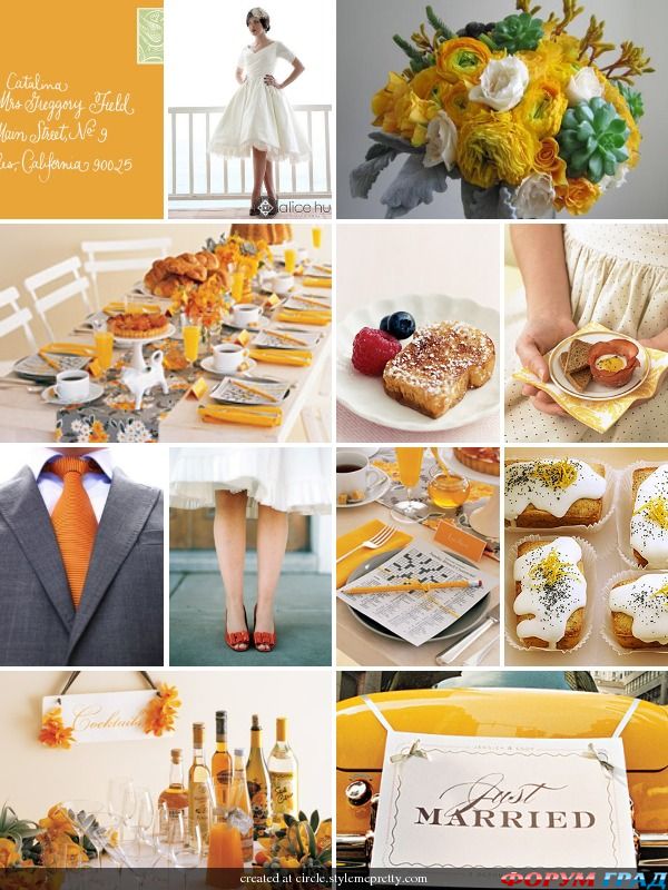 orange wedding