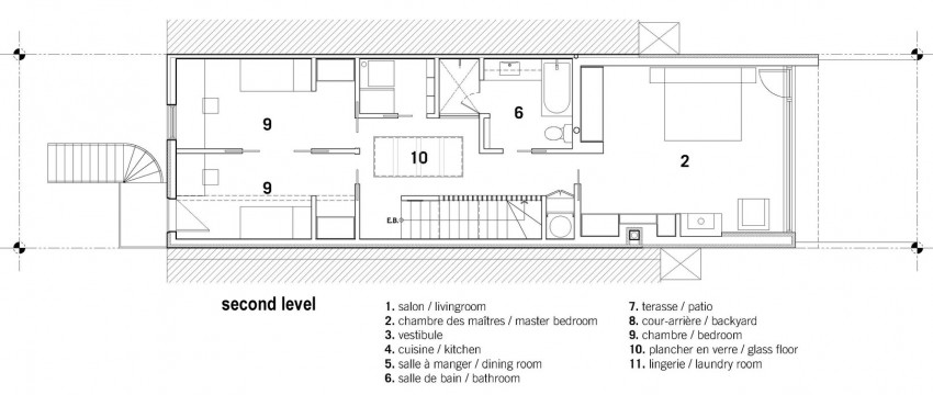 План второго этажа дома 8th Avenue в Канаде