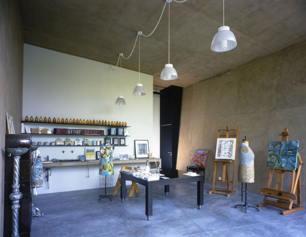 Комната для творчества в особняке Alpes residence в Мехико