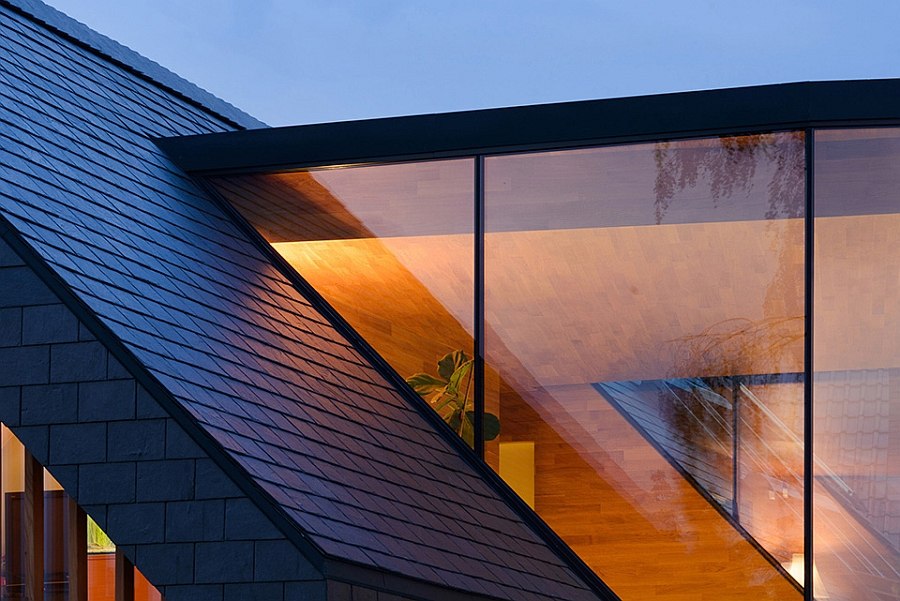Дизайн крыши современного дома в Польше