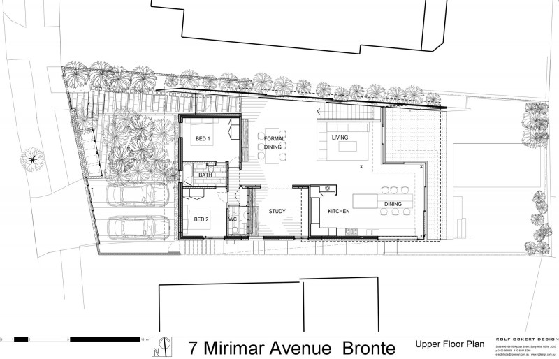 План Bronte House в Австралии