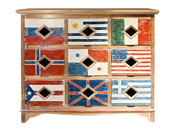 Коллекционный комод Flags из дерева