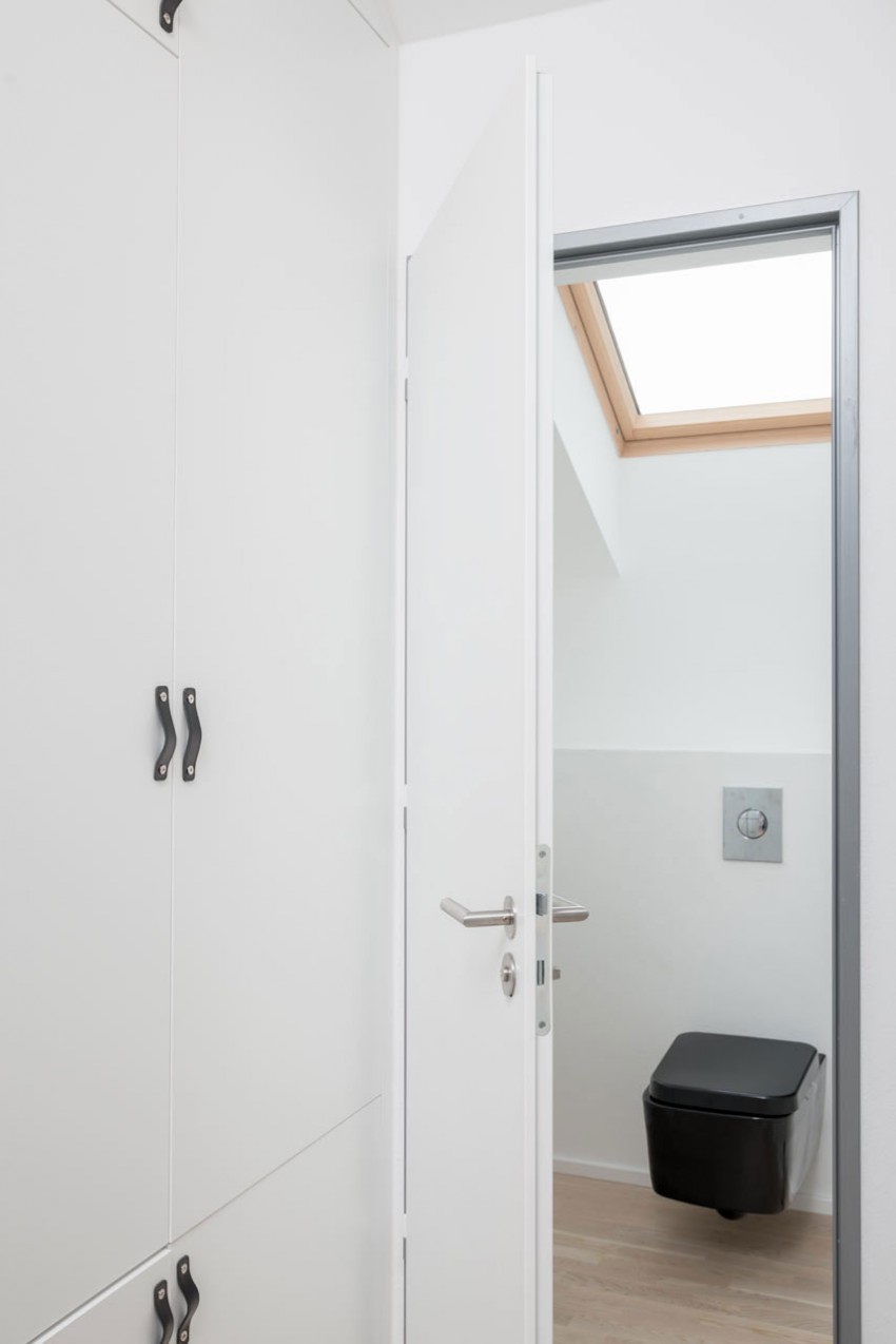 Интерьер ванной частного дома в Чехии