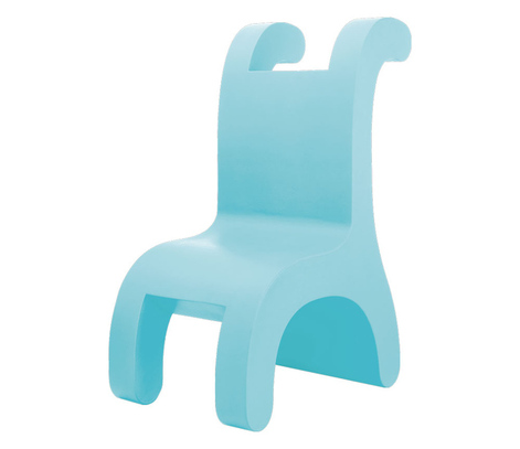 Голубой детский стульчик