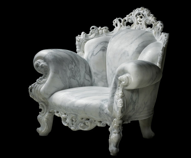 Легендарное кресло из мрамора Proust