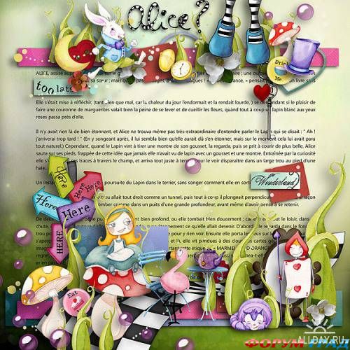 Детский скрап-набор. Alice?