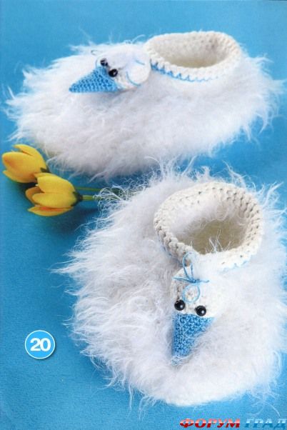 Как связать пинетки малышам?