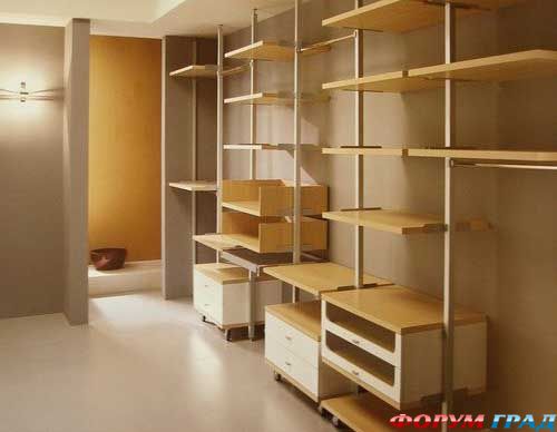 встроенная мебель из дерева