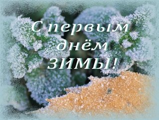 Поздравляю с первым Днём зимы!