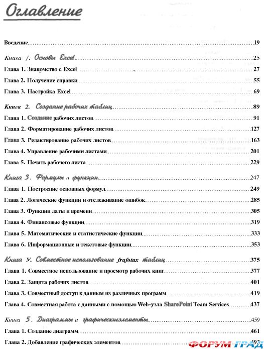Microsoft Excel 2003 для чайников