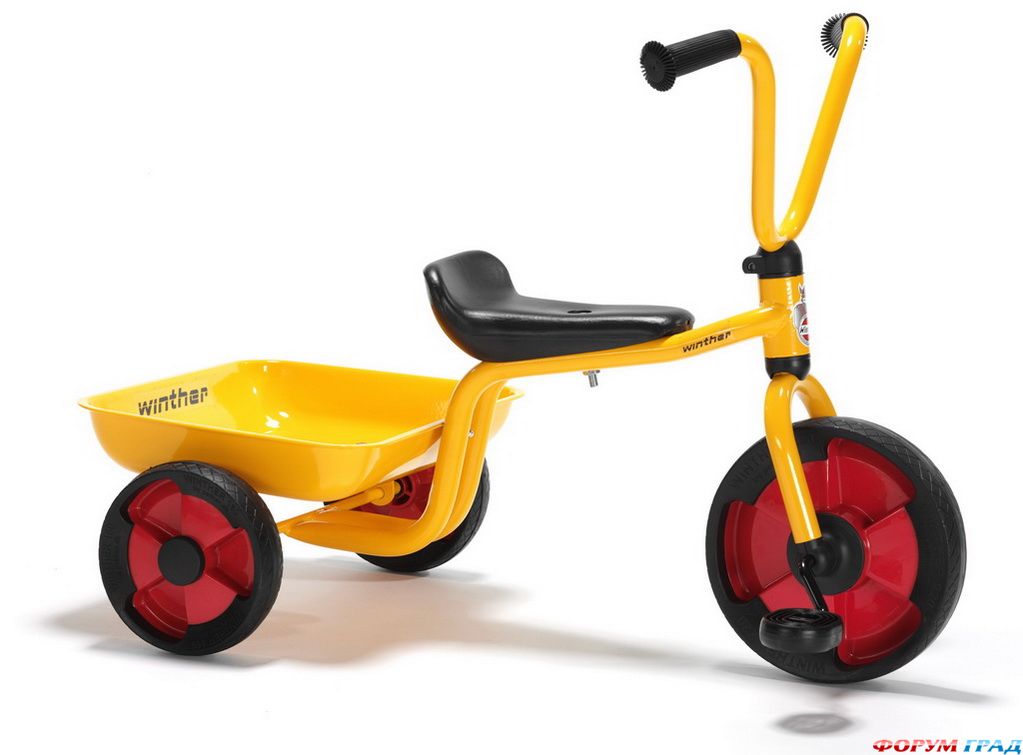 Трехколесный велосипед ДУО, с багажником, Winther