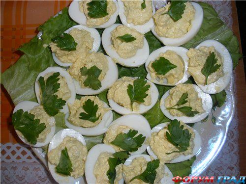 фаршированные яйца