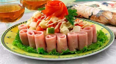 украшение салата
