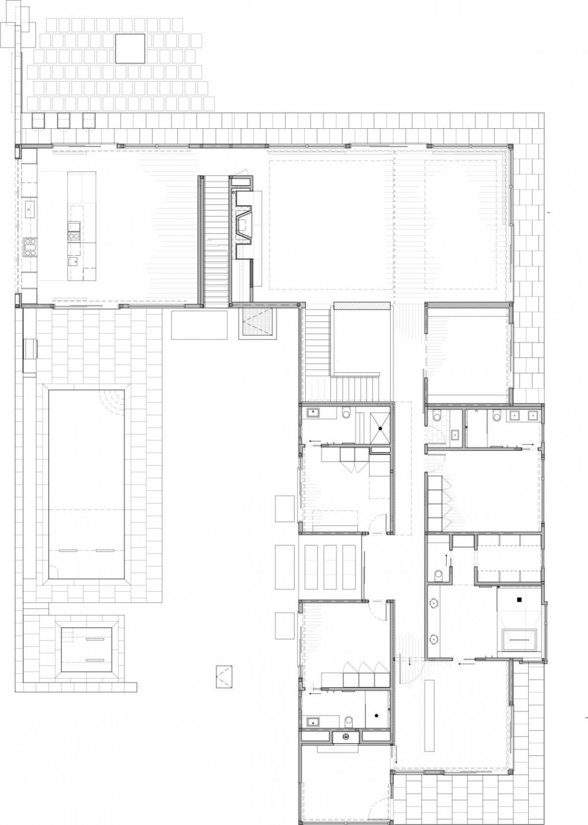 Интерьер особняка Linear House от Studio B Architects, Аспен, штат Колорадо, США