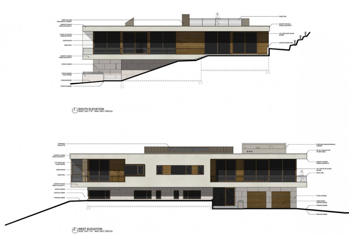 Интерьер особняка Linear House от Studio B Architects, Аспен, штат Колорадо, США