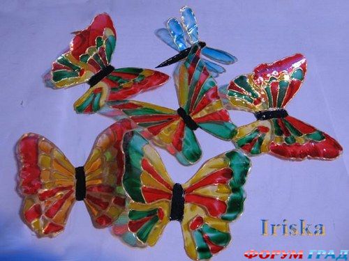 подвески бабочки