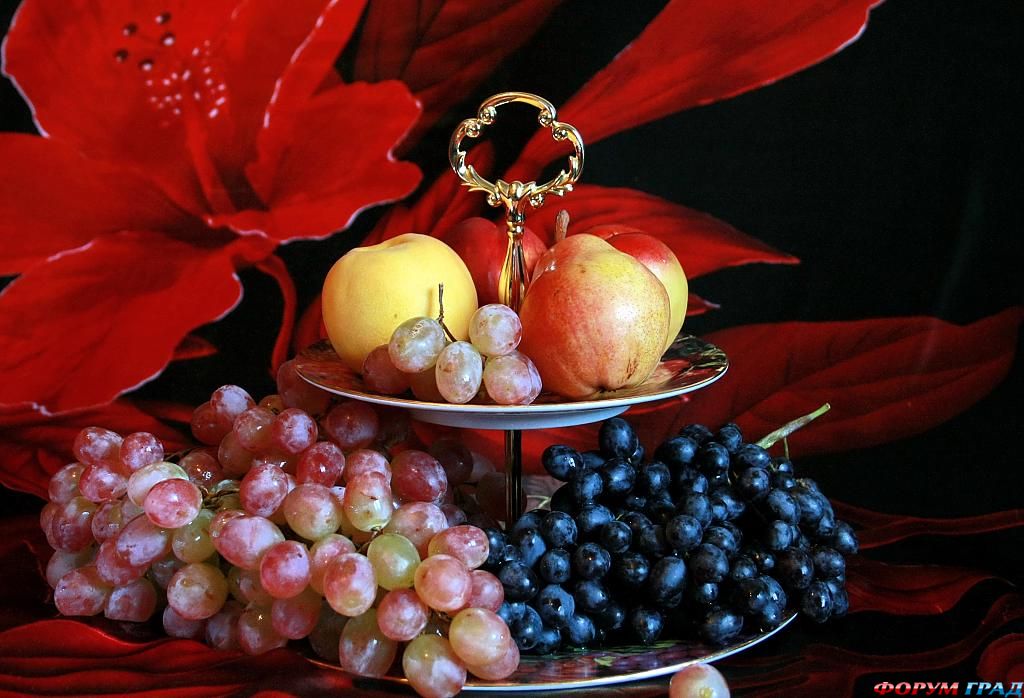 ягоды, фрукты и овощи для здорового питания