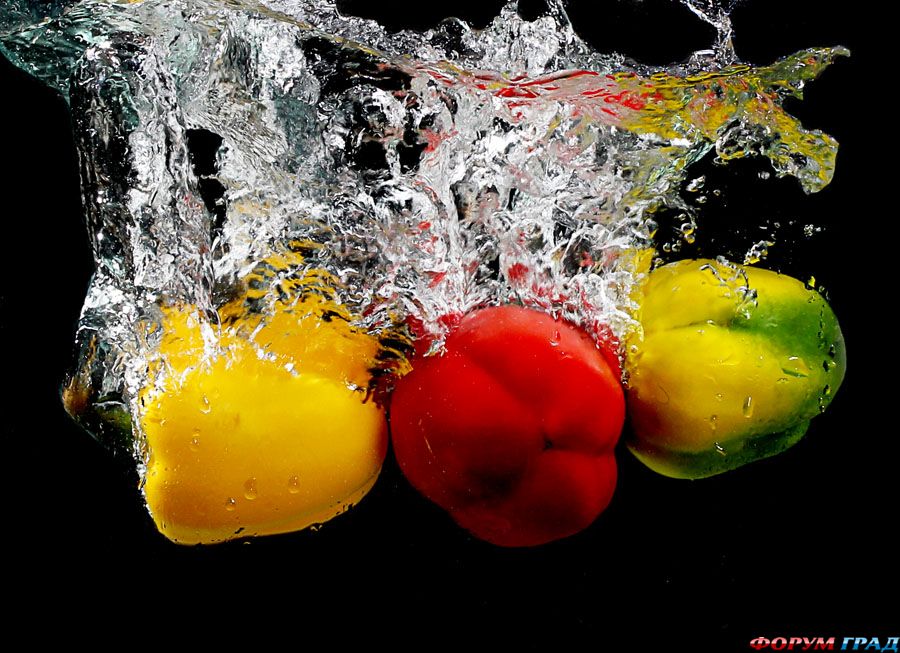 ягоды, фрукты и овощи для здорового питания