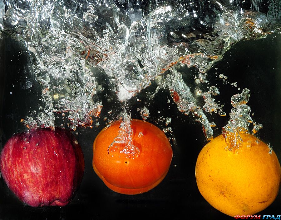 ягоды, фрукты и овощи для здорового питания