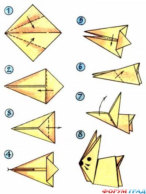 схема для оригами